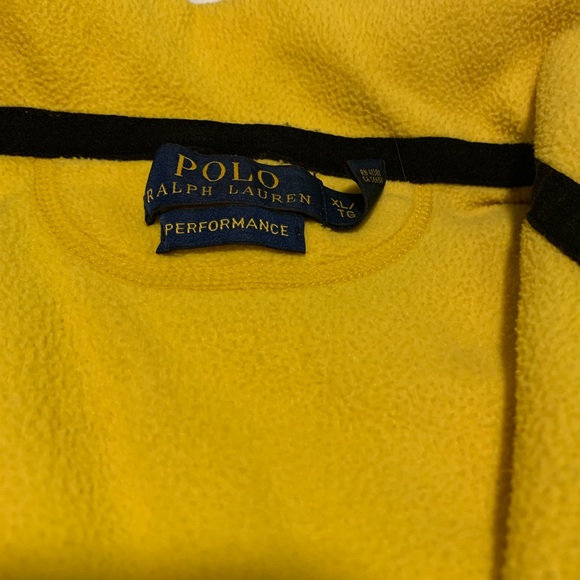 Polo Fleece Quarter Zip Yellow - Picture 3 of 3